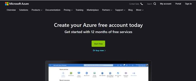 How To Create A Free Azure Account